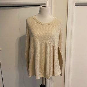 Cream colored sweater by Left of Center Size L